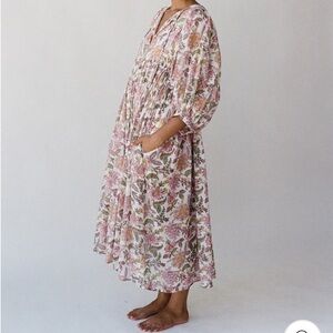 Daughters of India Kyra Midi Dress, Fuschia Bloom, Small NWOT